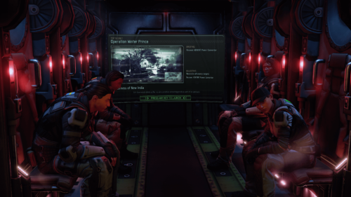 Operation briefing screenshot of XCOM 2 video game interface.