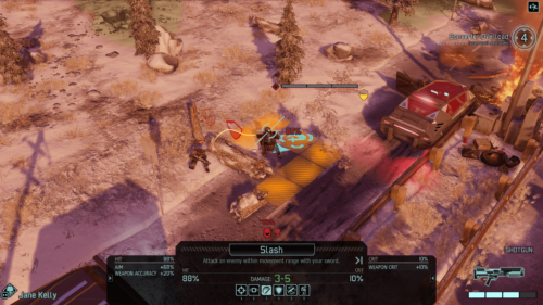 Slash screenshot of XCOM 2 video game interface.